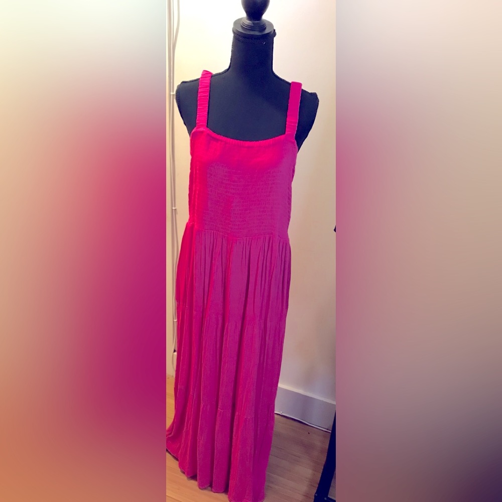 Flowy Fuchsia Maxi Dress-Always open to negotiate